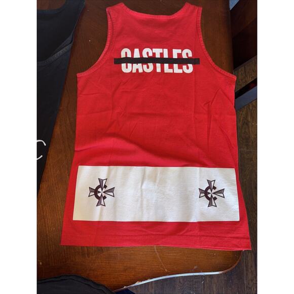 3 Crooks And Castles Mens Tank Top Small S Graphic Red Camjsa Medusa Logo Lotof3 - Picture 9 of 10
